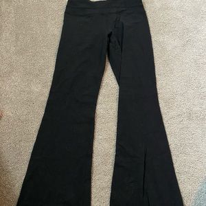 Lululemon flare yoga pants, black, size 8